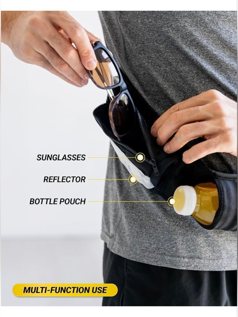 NIB PocketSling Crossbody Sling Bag 6 Pockets Water Bottle Phone Travel Slingbag - Picture 5 of 14